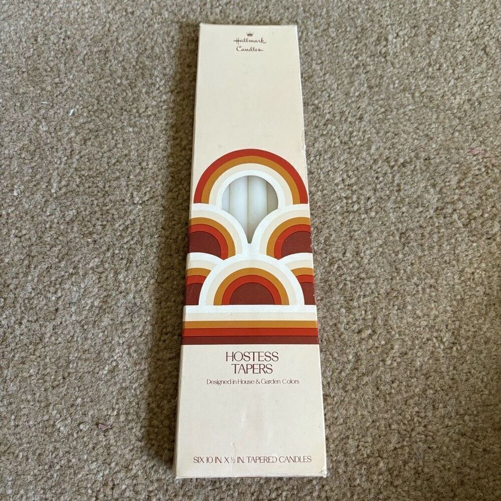 Hallmark Hostess Tapers Vintage White Candles